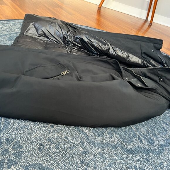 Like New - Mackage Edward 2-in-1 Down Coat Sz 36 (Small) - Black - Picture 9 of 14